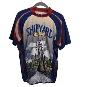 Peak Shipyard Brewing Company Unique Rare Unisex Cycling Jersey Size L